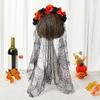 Halloween Costume Halloween Veil Headband Gothic Witch Hair Hoop  Hair Accessories