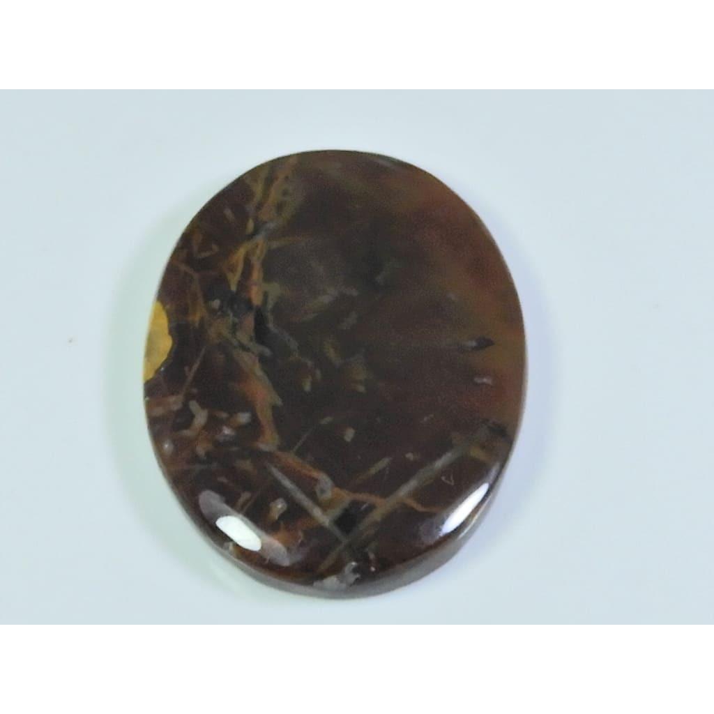 

48Cts. Natural Tree Moss Agate Oval Cabochon Loose Gemstone 27X36X04MM D-147