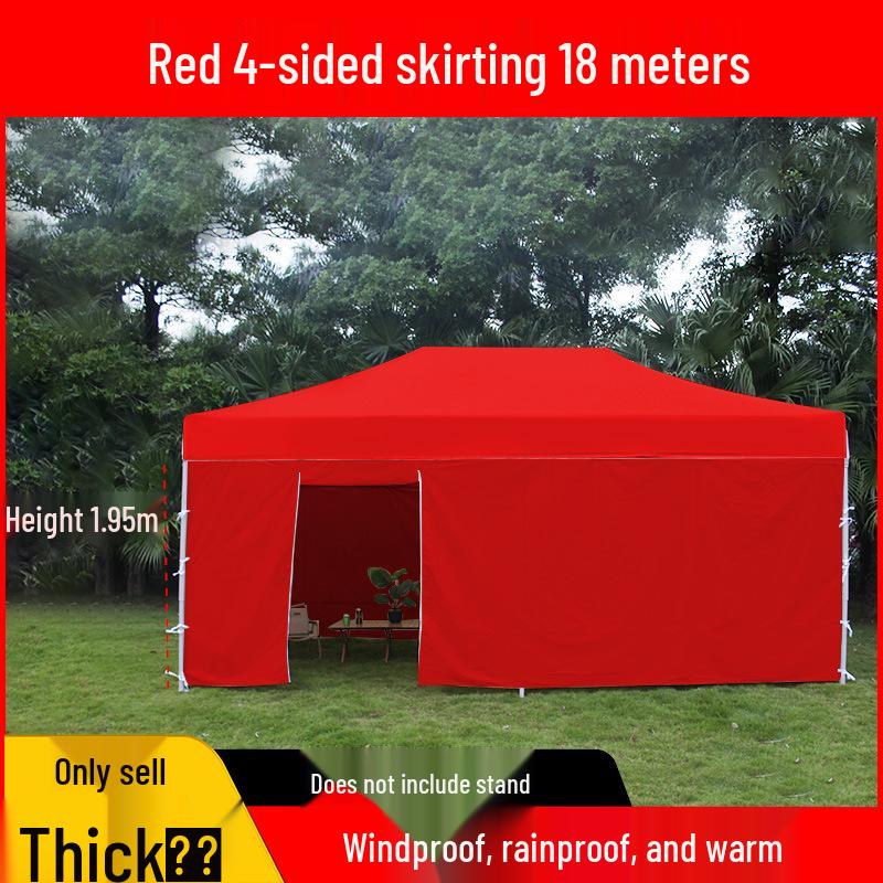 Transparent Tent Side Panel: Windproof & Waterproof Outdoor Canopy Enclosure with Thick Fabric and Durable Edging