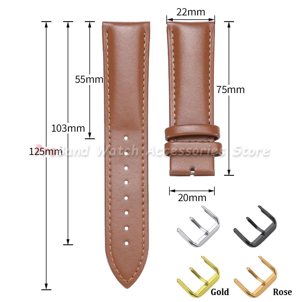 Morbido Cinturino per Orologio in Vera Pelle di Vitello 12/13/14/15/16/17/18/19/20/21/22/23/24mm Cinturini per Orologio Uomo Donna Accessori Cinturino