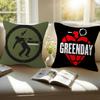 ROCK Green Day logo   Pillowcases Home Bedding Decorative Pillow Cover Wedding Super Soft Pillow Case