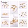 4.3mm*3.3mm 14k Gold Plated Zircon Loose Beads Spacer Beads Bracelet Beads For Jewelry Making Supplies Wholesale