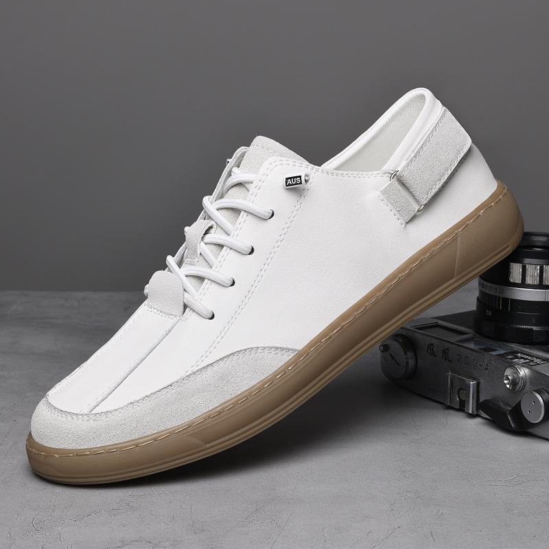 Pánská obuv z pravé kůže v britském stylu Trend Pohodlná obuv pro volný čas Mokasíny Pánské ploché boty