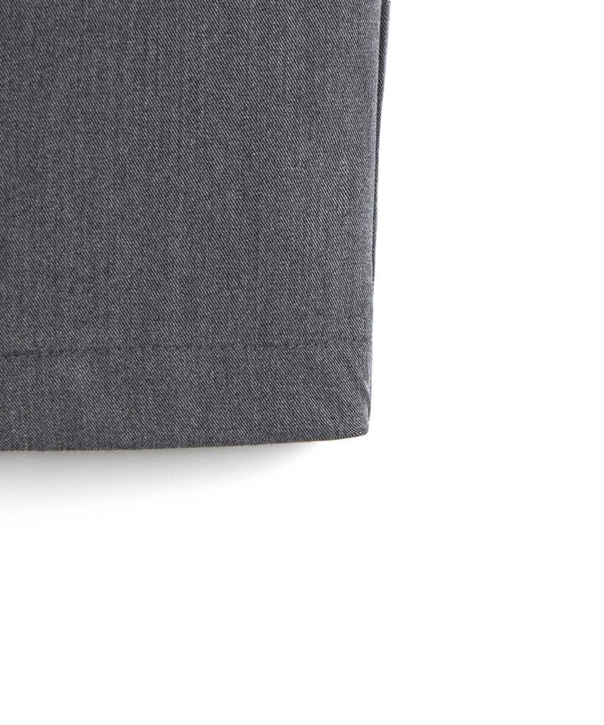 Descheuis Double-Pleat Wide Slacks [Charcoal]