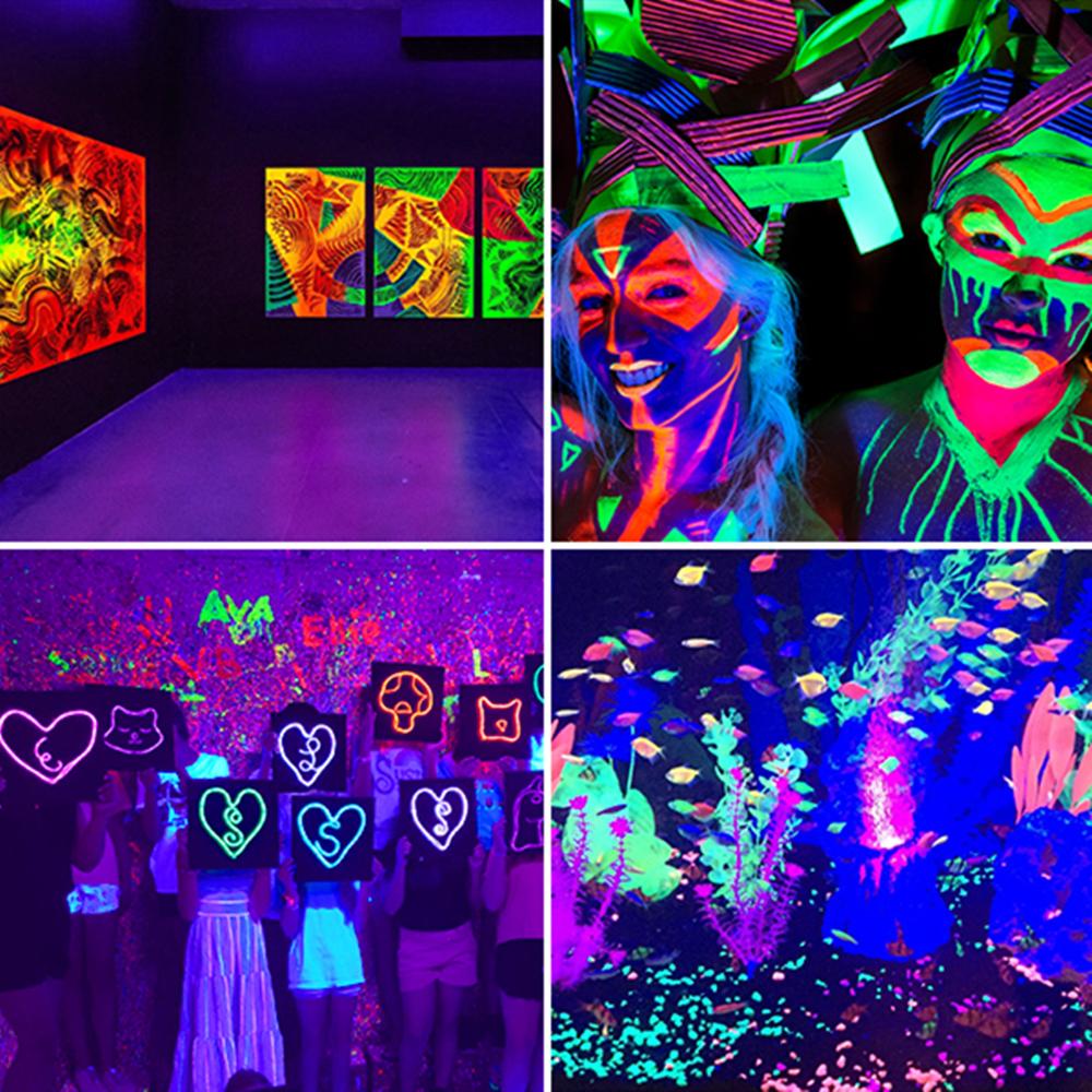 T-SUN 1PC 100W LED UV Black Lights Stage Blacklight Ultraviolet Flood Effect Light for Halloween Xmas Dance DJ Disco Party Bar