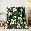 Yellow Floral Blanket bedroom Blanket for Livingroom Couch lunch break Soft throw for Friend's festival Gift