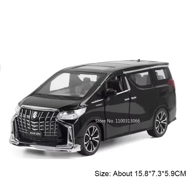 1:32 GR Supra Alphard Miniature Supercar Toy Models Alloy Diecast Sports Cars Pull Back Doors Opened Sound Light Collection Toys