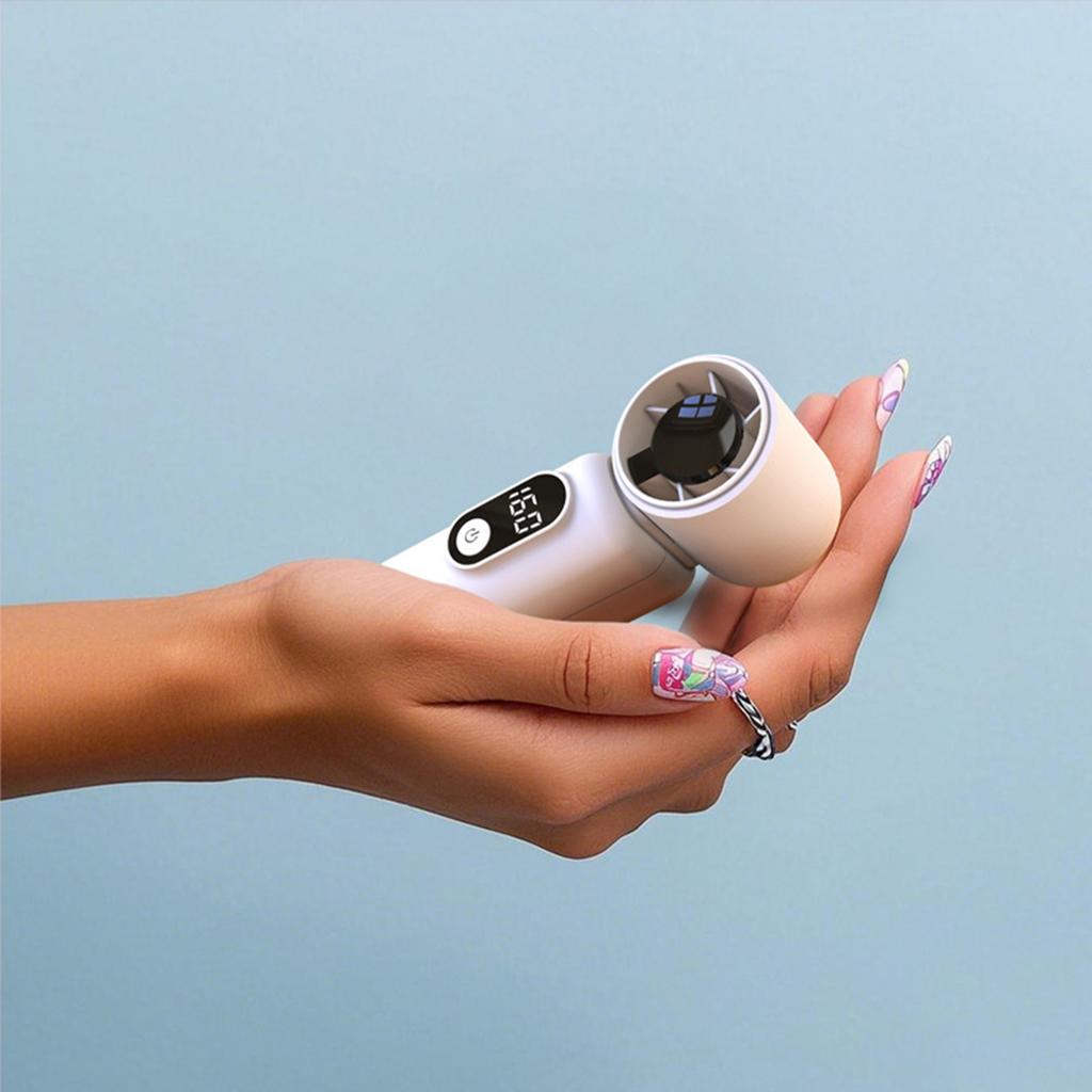 Portable USB Mini Fan Handheld Air Cooler 3000mAh Rechargeable For Outdoor Travel Camping Commute