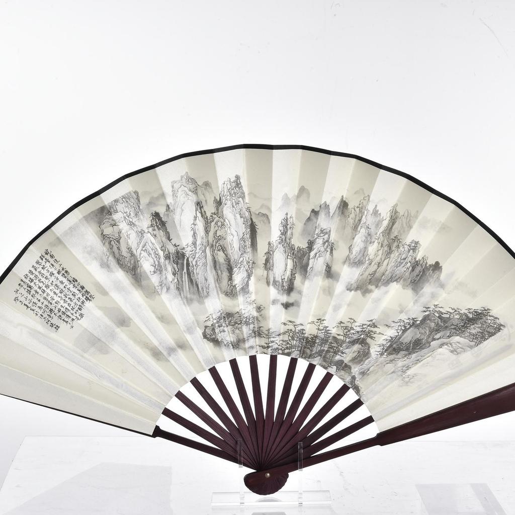 Handheld Folding Fan Display Stand Acrylic Hand Fan Organizer Stage Rack Performance Props Holder for Easy Assembly and Storage