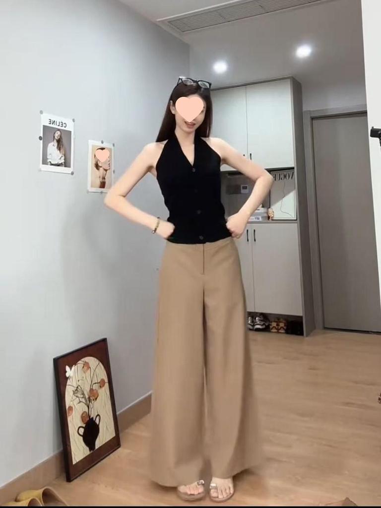 Spring/Summer Women's Slim Temperament Casual Long Suit Pants - Versatile & Petite-Friendly Design