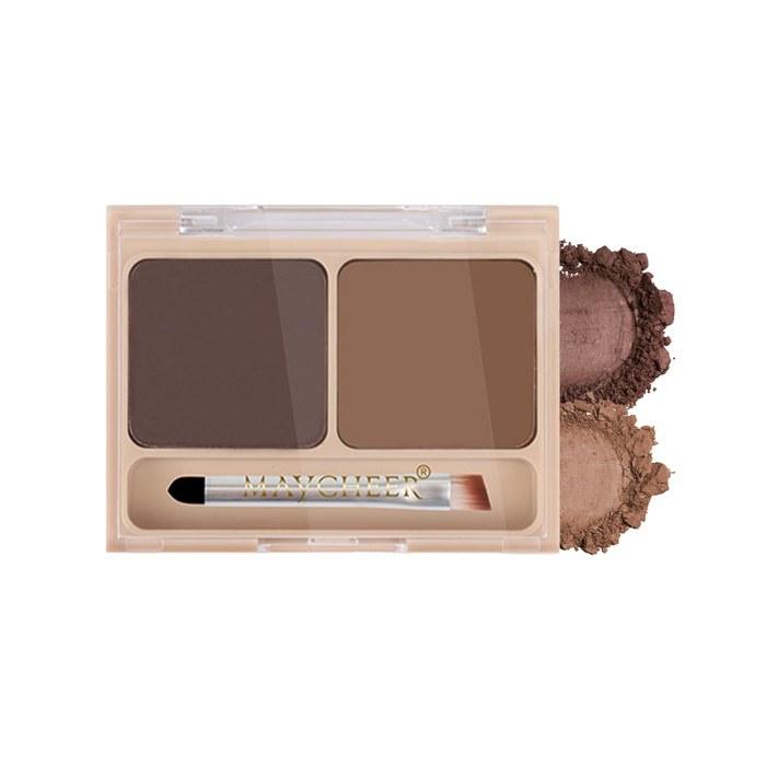 KIADZIE Eyebrow Powder Coffee Brown (with Brush) - Natural Finish, Long-Lasting (1-Coffee)