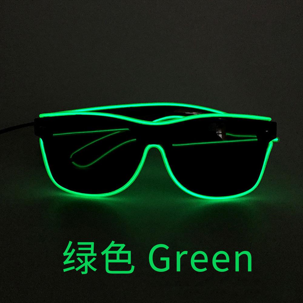 Fancyfamily 1PC Halloween Fluorescent LED Luminous Eyeglasses Sunglasses Party Props