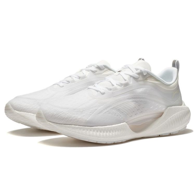 Li-Ning Super Lightweight 19 Non-Slip Wear-Resistant Low-Top Running Shoes Men Sneakers Standard-White ARBS001-10
