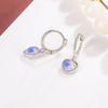 Heart Moonstone Ear Cuffs: Versatile, Fashionable, and Simple Earrings with a Cold Style Heart Pendant for Women