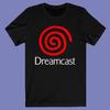 Unisex Shirt Cotton Oversize Large Size New SEGA Dreamcast Logo Mens Black T-shirt Size