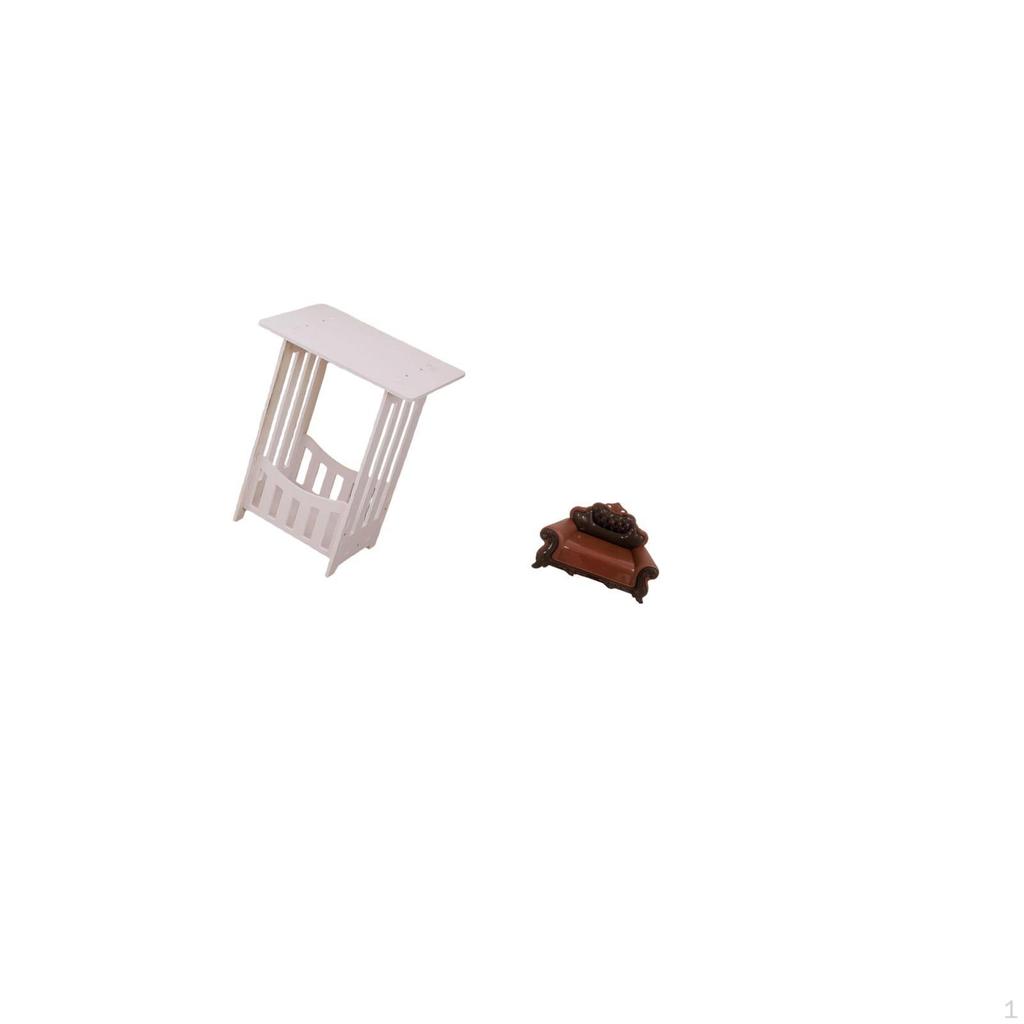 Portable Bedside Table And Miniature Sofa Chair Model for Practical Hotel Room Balcony Micro