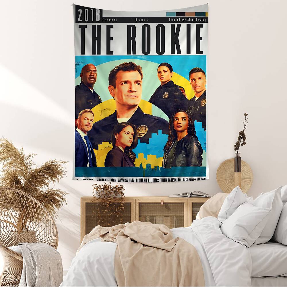 Movie The Rrookie Classic Cartoon Tapestry Art Science Fiction Room Home Decor Wall Hanging Sheets