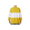 Nike Logo Print Color Block Casual Crew Neck Sweatshirt Men Tops Yellow FB7849-709
