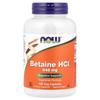 NOW Foods Betaine HCl 648mg Veggie Capsules, 120 Count
