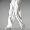 Summer Lightweight Breathable Linen Pants Men's Loose Straight Wide-leg Pants Cotton and Linen Casual Pants