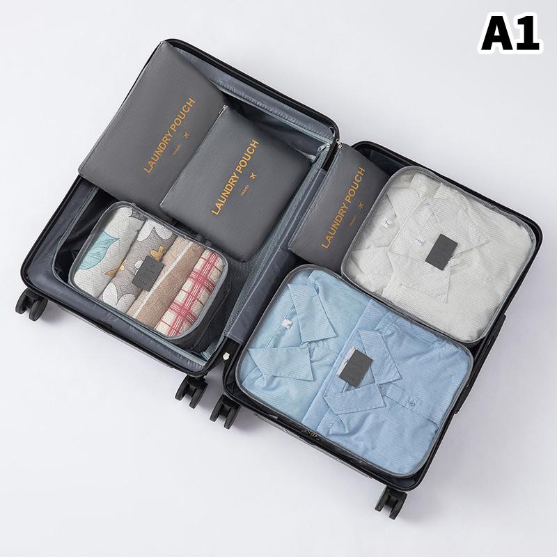 6 Piece Large Size Travel Organiser Portable Suitcase Organiser Clothes Shoes Cosmetic Bag Luggage Organiser Travel Organiser