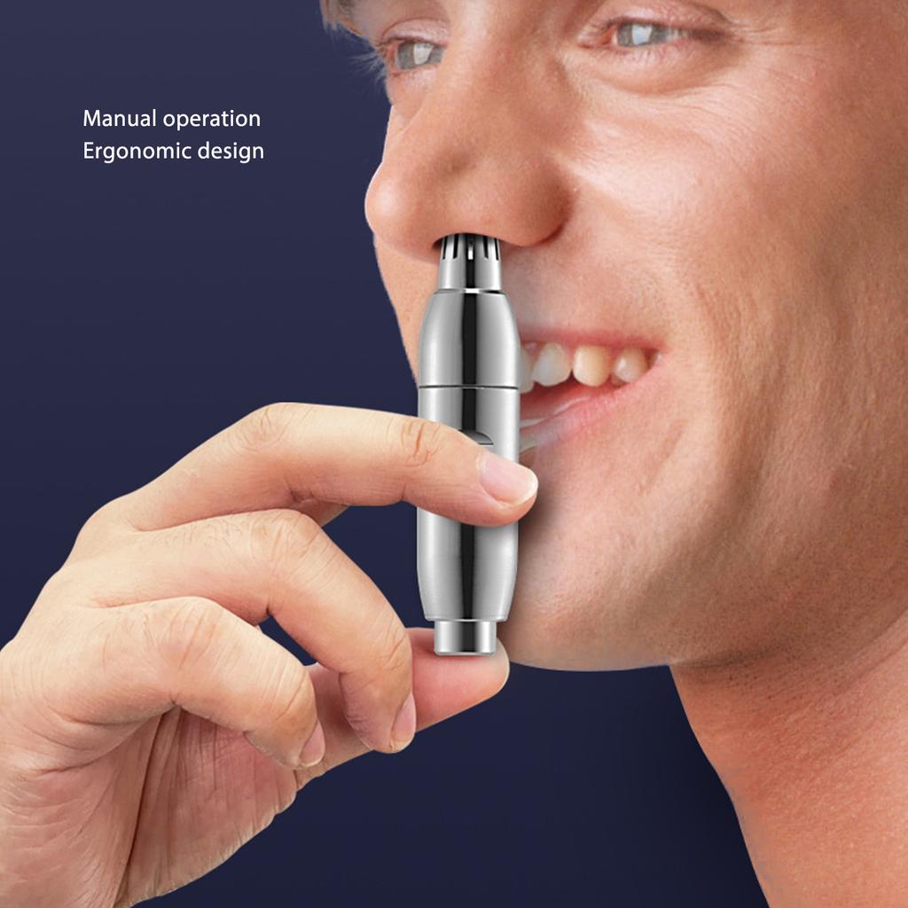 Nose Hair Trimmer Rounded Corner Blade 304 Stainless Steel Mechanical Manual Clipper for Ear Nose