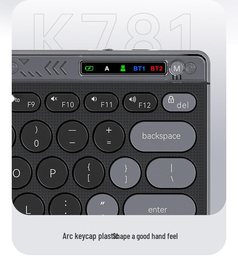 Rechargeable Universal Wireless Bluetooth Scissor-Switch Keyboard for Laptop, Desktop, Tablet, and Phone