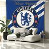 Chelsea F Custom Name Wall Tapestry Aesthetic Wall Hanging Printed Fabric Blanket Decorative Tapestries for Bedroom Living Room Home Decor