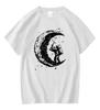 Bestselling Popular Fashion Summer Trend Casual Shortsleeved Printed Revealingshoulder Unisexs Pure Cotton Shortsleeve Tshirt