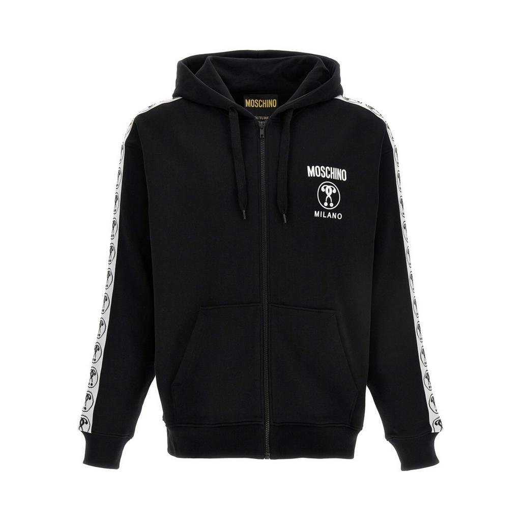Moschino Mens Question Mark Logo Hoodie