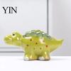 Stabiler Keramik-Sukkulenten-Übertopf Dinosaurier-Topf, Cartoon-Blumentopf mit Drainageloch, Niedlich Klein für Fensterbank Dino-Pflanze Sukkulenten,