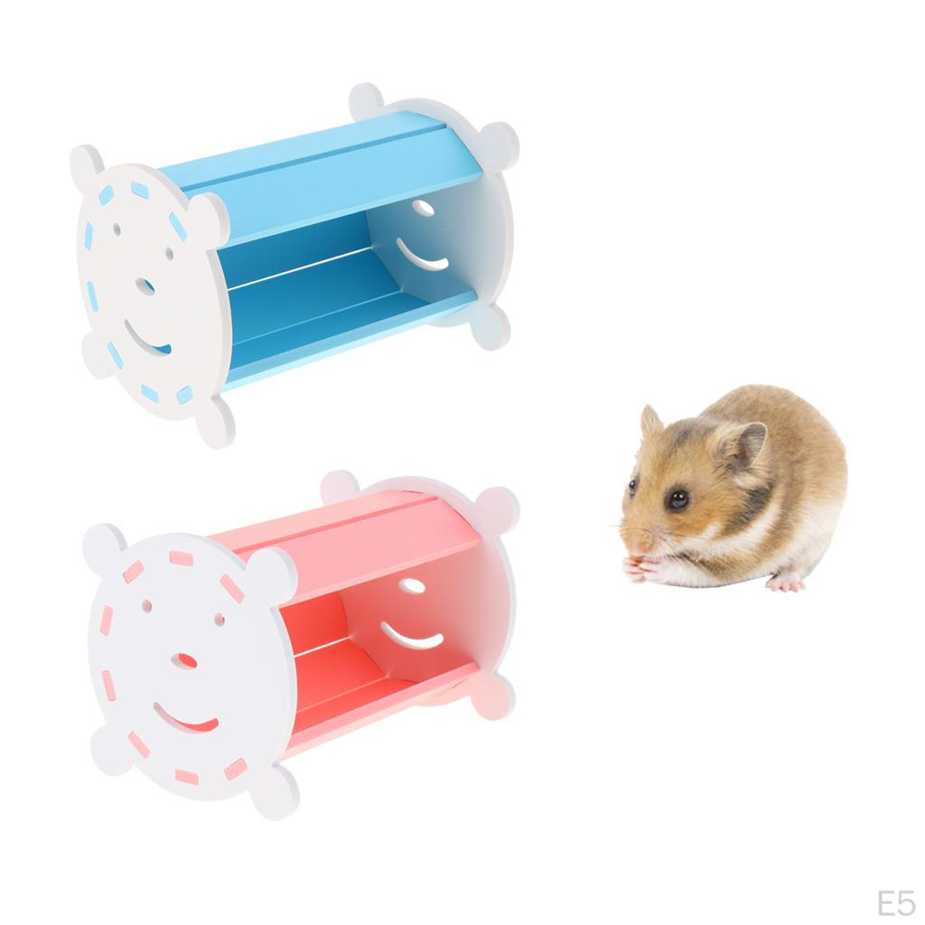 Animals Hideout Hamster House Deluxe Wooden Hut Play Tunnel Toys