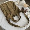 Japanese Commuter Canvas Messenger Bag - Unisex Handmade Thickened Cotton Handbag