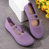 Damen atmungsaktive Strick-Sneaker lässige Ballerinas Mary Janes leichte Mesh-Damen-Kleid-Flats Schuhe Schuhwerk Sommer