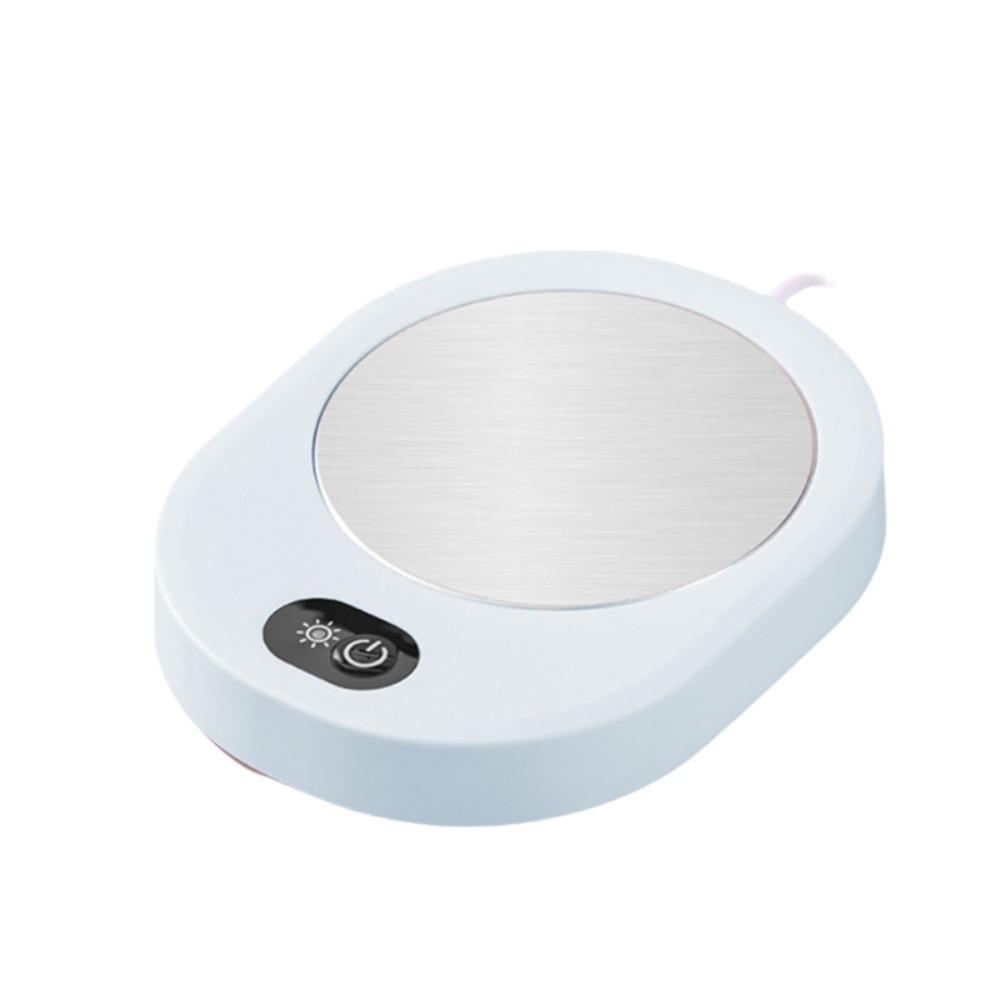 Energy Saving Thermostatic Coaster Oval Shaped Electric Heating Cup Pad Safe Cup Warmer  Dormitory