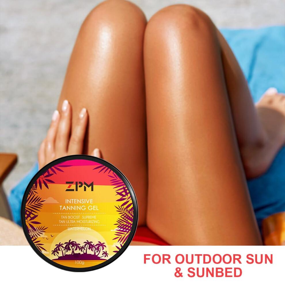 Extreme Dark Intensive Tanning Gel Dunkles Brunungsgel fr die Sonne im Freien Natrliche, intensive Brunungsbutter mit Wassermelonenduft fr s