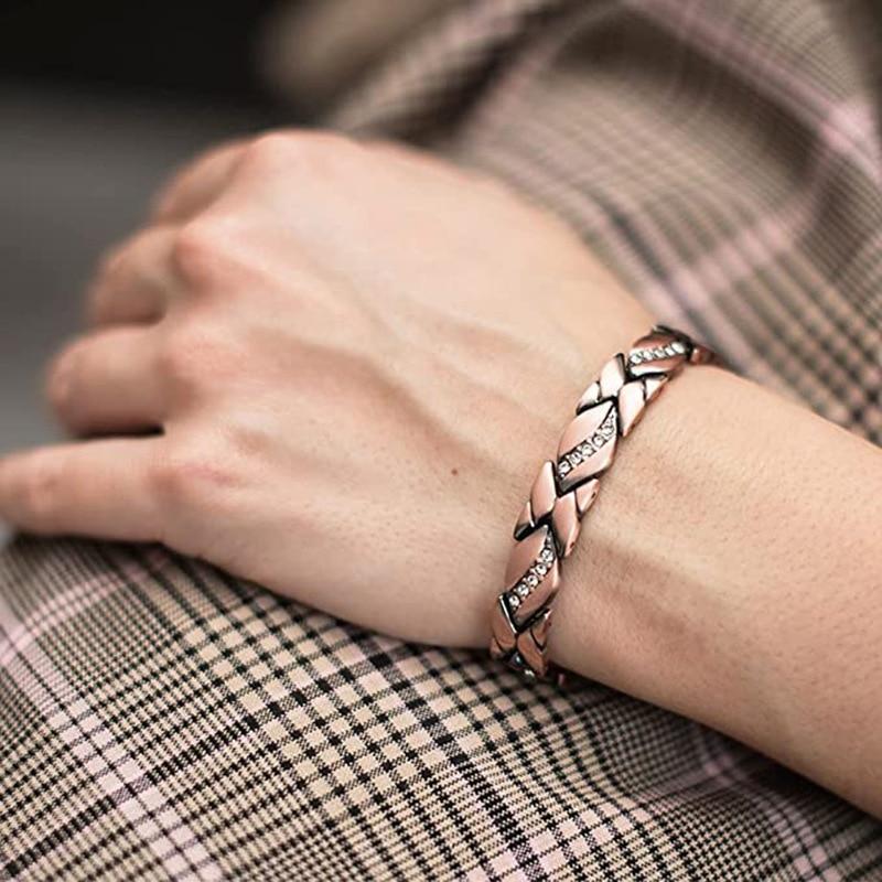 Vintage Zircon Magnetic Bracelets For Women Adjustable Bracelet Jewelry Accessories Party Gift