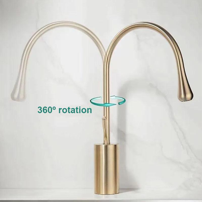 Black/Chrome/Gold Brass Basin Faucet Bathroom Faucet Mixer Tap  Wash basin Faucet Single Handle Hot and Cold Faucet