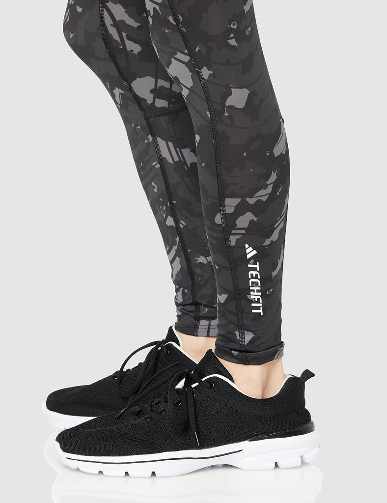 Adidas Sports Tights Tech Fit Print Training Tights MMH56 All-Over Men's Black/Print (HS7569)