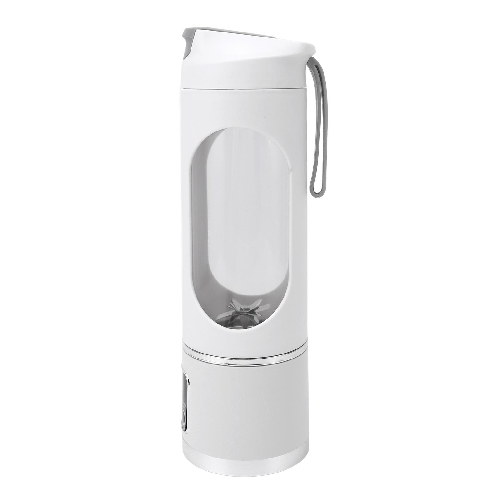 

USB Rechargeable Portable Electric Juicer Cup 450ml Powerful Travel Blender for Home Kitchen Office білий