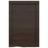 VidaXL Étagère murale gris foncé 40x60x4 cm bois chêne massif traité 363756