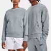 Under Armour Solid Knit Crew Neck Casual Sport Sweatshirt Men Sweatshirt Blue 1377172-465