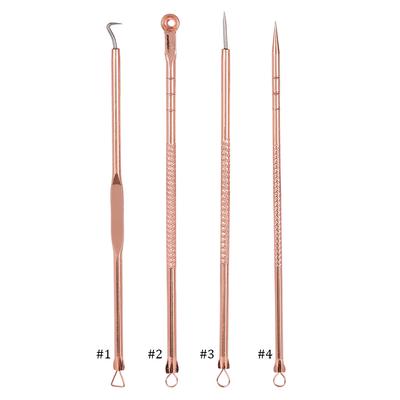 4PCSSet Stainless Steel Blackhead Acne Blemish Pimple Removal Needle Kit Tool