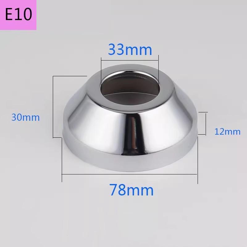 2 ks Konektor vodovodní trubky 1/2"3/4" Nerezová ocel Dekorativní kryt kohoutku Panel úhlového ventilu sprchy Kuchyňské doplňky k kohoutku