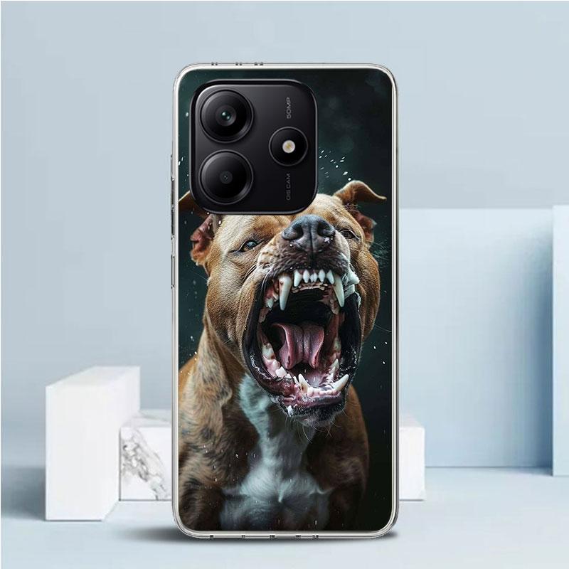 Pit Bull Pet Dog Pitbull Soft Cover for Xiaomi Redmi Note 15 14 13 12 Pro Plus Phone Case 14S 11S 11T 11E 10S 10 4G Pattern Shel