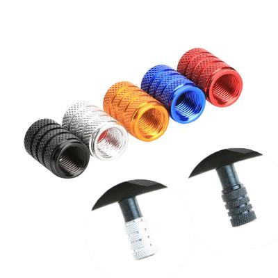 Round Knurled Bicycle Valve Caps Mountain Bike Aluminium Valve Caps Maxi Valve Caps Cycling Equipment