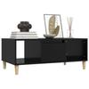 821061 vidaXL Table basse Noir 90x50x36,5 cm Bois d'ingénierie