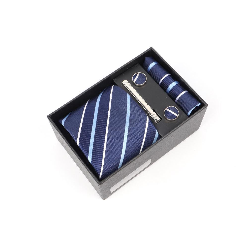 Luxury Men's Tie Gift Box with High-End Jacquard Embroidery