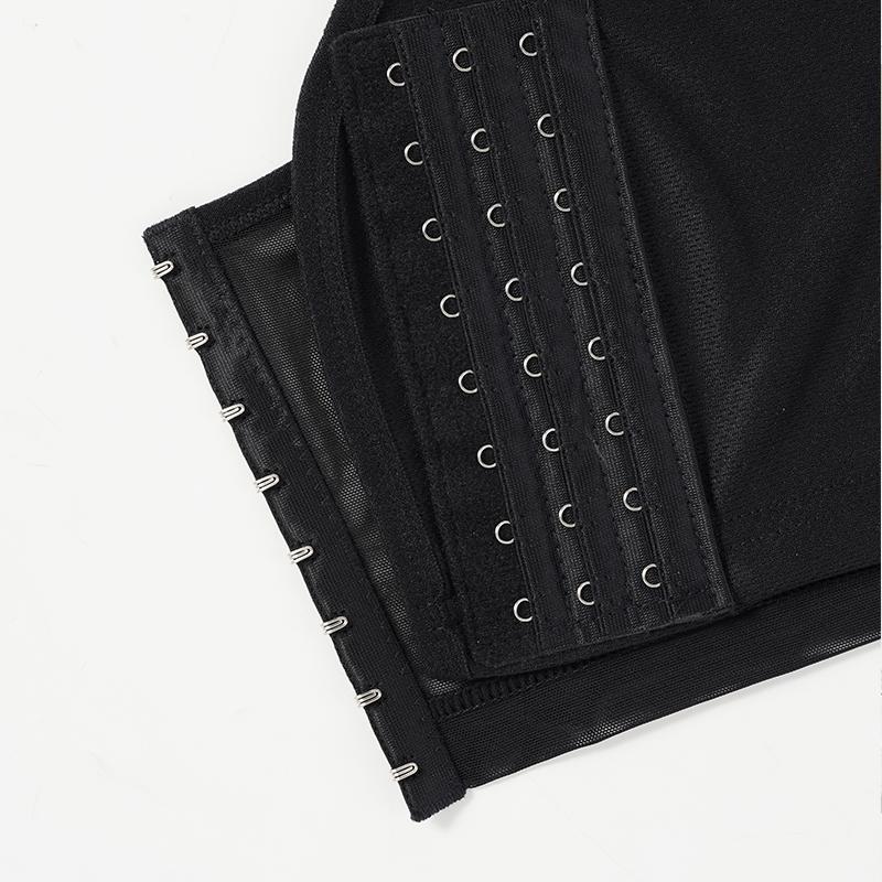 Women Seamless Summer Short Vest Flat Breast Binder Breathable Tank Top Shaper Bustier Corset Tomboy Underwear