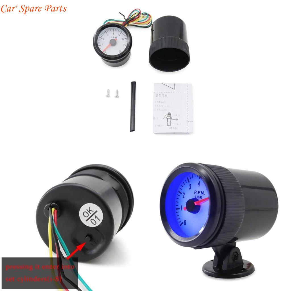 

Y4UA Fashion 2 52mm 0-8000RPM Car Gauge With Blue Lighting, For Vehicle Dashboards China Mainland